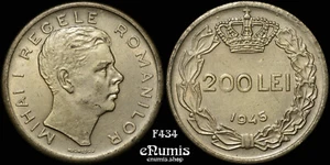 ROMANIA, Mihai I, 200 Lei 1945, XF+ - Picture 1 of 4