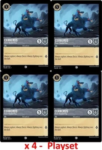 Disney Lorcana - Playset x4 - Cerberus Three-Headed Dog 176/204 NM Non-Foil - Picture 1 of 2