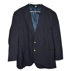 Jos A Bank Men’s Navy Blue Wool Blazer, Size 48R, Pre-owned - Picture 1 of 4