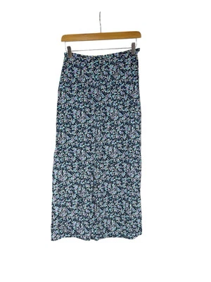 Falda midi floral oscura vintage Kathie Lee años 90 Y2K Cottage Core para mujer 6 Foto 1 de 4