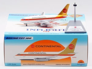 INFLIGHT 1:200 Continental Airlines Boeing 737-100 Diecast Aircraft Model N16201 - Picture 1 of 12