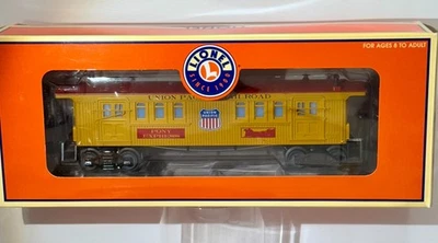 LIONEL UNION PACIFIC BAGGAGE CAR 6-15166 ELECTRONIC STEAM WHISTLE SOUNDS *GREAT* - Image 1 of 4