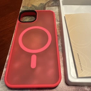 GONEZ für iPhone 14 Hülle, kompatibel mit Magsafe, Farbe rose rot - Bild 1 von 4