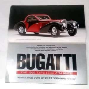 Franklin Mint Brochure Only Bugatti 1936 Type 57SC Atalante Collectible Model - Picture 1 of 5