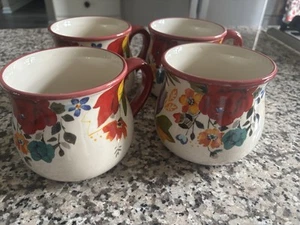 PIONEER WOMAN Juego de cuatro tazas florales atemporales EC - Imagen 1 de 5