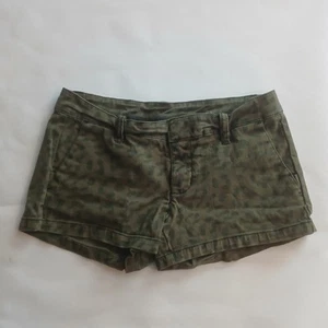 Hurley Women's Size 3 Army Green Animal Pri T Lowrise Shorts  - Picture 1 of 10