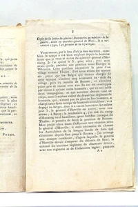 ALTES BUCH STÜCK EINNAHME VON MONS KRIEG BELGIEN FRANZÖSISCHE TRUPPEN 1792 - Bild 1 von 3