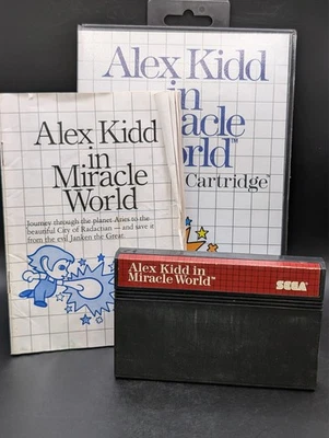 Alex Kidd in Miracle World (Sega Master System, 1986) Completo en Caja Probado en Caja Original Foto 1 de 4
