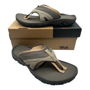 TEVA Pajaro Flip Flops Mens Sz 14 Dune Grey Beige Thong Sandals 1002432 - Picture 1 of 11