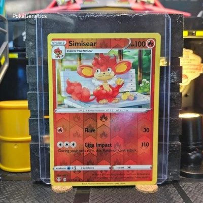Simisear Darkness Ablaze Reverse Holo Pokémon TCG 027/189 Sword Shield Uncommon - Image 1 of 4