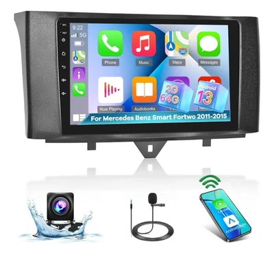 [2+64G]Autoradio Android 13 per Mercedes Benz Smart Fortwo 2011-2015. - Immagine 1 di 4
