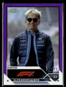 2023 Topps Chrome Formula 1 Purple Alexander Albon /399 #62 - Picture 1 of 2