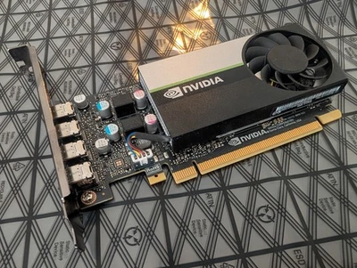 New DELL Nvidia Quadro T1000 8GB GDDR6 PCI 3.0x16 4xMiniDP Video Card Low Profil - Image 1 of 3