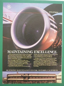 8/1988 PUB GENERAL ELECTRIC AIRCRAFT ENGINES CF6-6/-50 CF6-80C2 CFM SNECMA AD - Imagen 1 de 1