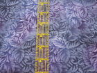 David Textiles Beth Ann Bruske Purple Navy Blue Leaf Tonal Half Yard Cut 1/2