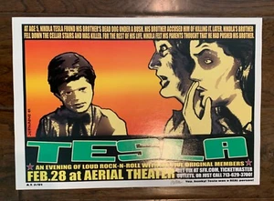 Rare Tesla Concert Poster JERMAINE ROGERS 2001 - Picture 1 of 2
