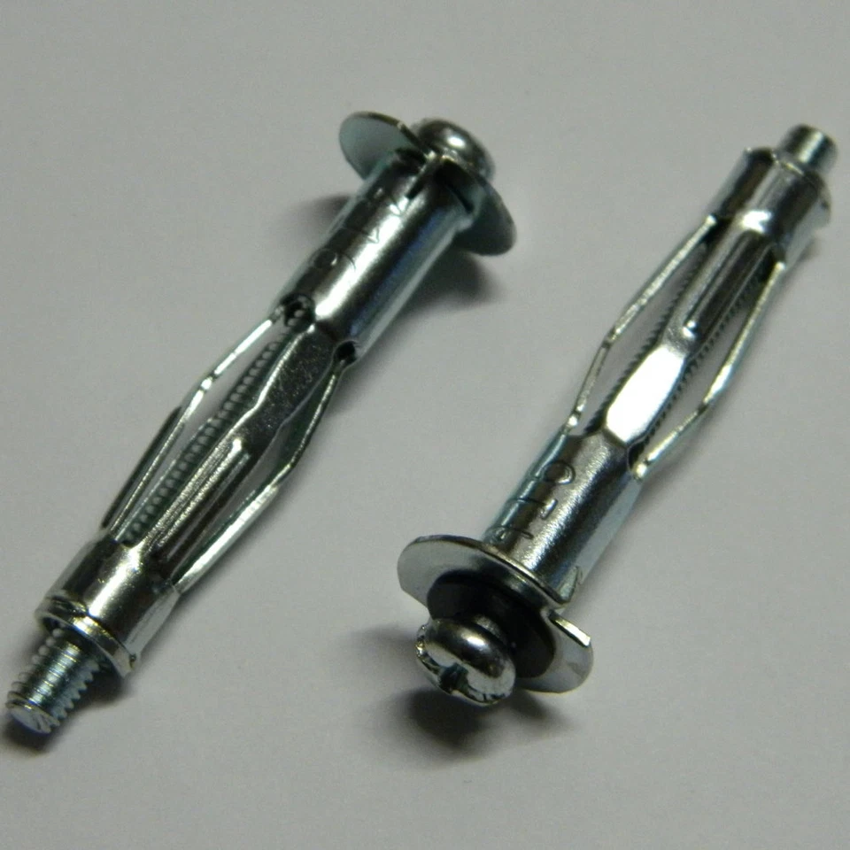 MARKENLOS 10 Stk. Hohlraumdübel 5x58 Metall mit Schraube NEU