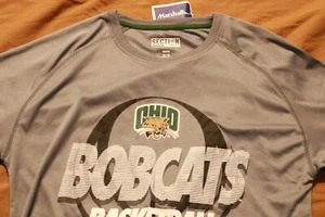 NWT Men's SS Ohio Bobcats Basketball T-Shirt, Gray, Size Medium 38/40 - Picture 1 of 9