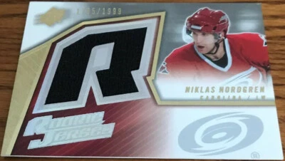 2005-06 SPx Rookie Jerseys Niklas Nordgren #141 #’d 1735/1999 - Image 1 of 2