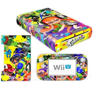 Nintendo Wii U Console Controllers Skin Kit Splatoon 2 Vinyl Decals Sticker Warp - Picture 1 of 1