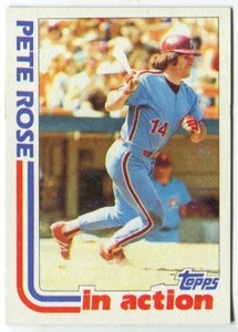1982 Topps #781 Pete Rose Philadelphia Phillies - In Action - Picture 1 of 2