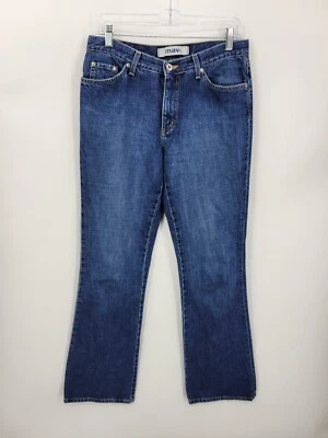 Mavi Molly Jeans Womens 30 Low Rise Dark Wash Flare Zip Fly Blue Denim Cotton - Image 1 of 4