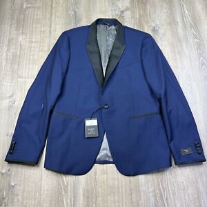 Paul Smith London Blue Wool Mohair Sport Coat Blazer Jacket Men’s Size 44R READ*