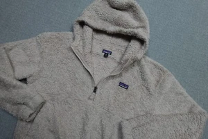 Patagonia Los Gatos Hoody Sweatshirt Girls 2XL XXL Pink Pullover Quarter Sherpa - Picture 1 of 11