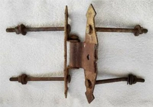 VTG Barn Hings-100+ Yrs Old-Surface Rust-Swivels Easily-Usable or Display - Picture 1 of 5