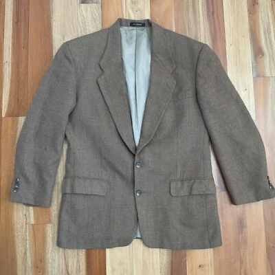 Vintage Givenchy Monsieur Mens Sport Coat/Blazer Multi Brown Wool Union Made USA - Image 1 of 4