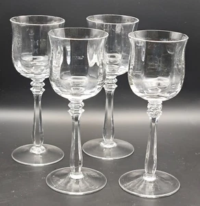 Mikasa Crystal Sevilla Set/4 Weingläser durchsichtige optische Schüssel 7 Zoll  - Bild 1 von 6