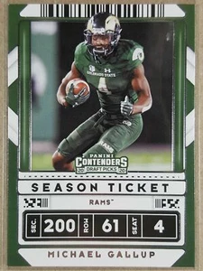 2020 Panini Contenders Draft - MICHAEL GALLUP #72 season ticket 🏈 - Picture 1 of 1