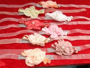 Flower Wrist Corsages,  Assorted Colours - Flower Girl, Party, Prom
