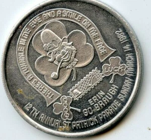 Mardi Gras Doubloon Jefferson Parish 1982 aluminio - Imagen 1 de 2