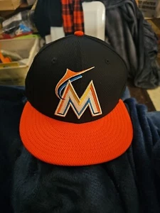 Miami Marlins New Era 5950 7 1/4 - Picture 1 of 2
