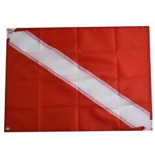 Scuba Dive Boat Flag Scuba Diving Sign-Durable Marker Lightweight  Red /white