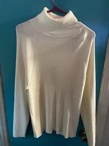 Banana Republic Cream Turtleneck Sweater Size XXL New with tags - Picture 1 of 4