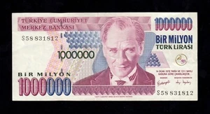 F.C. TURQUIA TURKEY , 1000000 LIRAS 2002 , MBC- ( VF- ) , P.213 . - Imagen 1 de 2