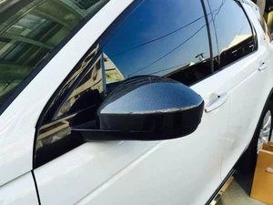 Rearview Mirror Cover Trim for 2015-2019 Land Rover Discovery Sport Carbon Fiber - Picture 1 of 3