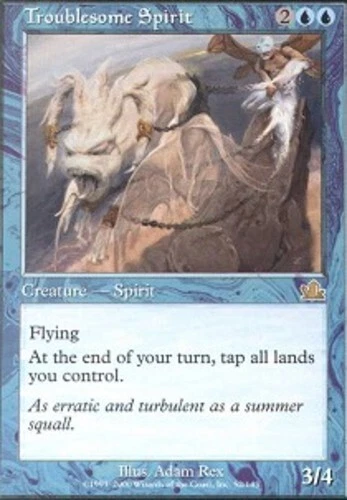 Troublesome Spirit ~ Heavily Played Prophecy MTG Magic UltimateMTG Blue Card - Image 1 of 1