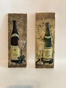 Wine Bottle & Glass 3D Wall Art by Kate McRostie - Picture 1 of 5