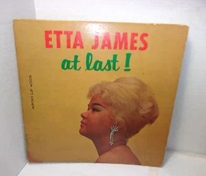ETTA JAMES At last ARGO blue label SOUL Blues JAZZ gospel R&B Rare Vinyl Record - Picture 1 of 9