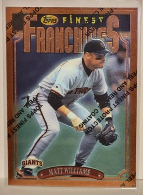 1996 Topps Finest #342 MATT WILLIAMS - San Diego Padres - NM/Mint - Image 1 of 2