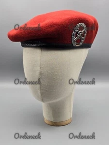 Bundeswehr - boina - rojo coral - fuerza de reparación - temprano - talla 58 - kkbw - Imagen 1 de 9