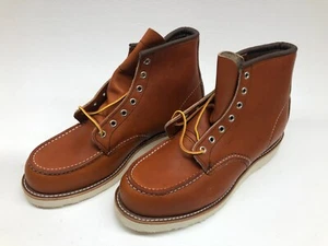 Red Wing Moc Toe Classic Boots Oro-Legacy Trac Tred Wedge 875-3 UK 9.5 EU 44 USA - Picture 1 of 7