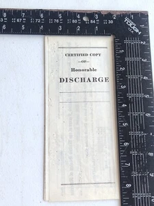 Certificate Of Honorable Discharge US Navy 1955 - Picture 1 of 9