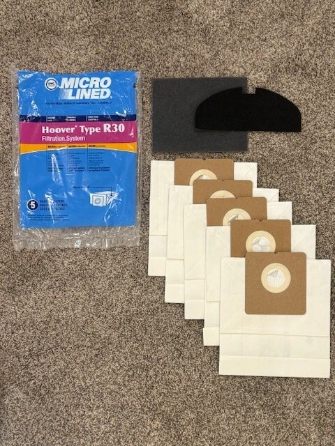 Hoover Type R30 Canister Vacuum Cleaner Bags (5 bags + 2 filters) - Image 1 of 1