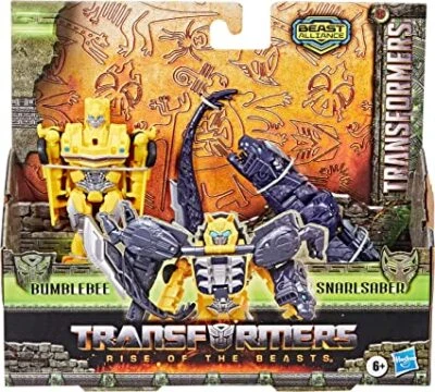 Transformers Il Risveglio Action Figure Bumblebee e Snarlsaber Hasbro - Immagine 1 di 3