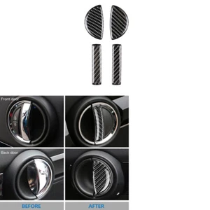 4x For Mini Cooper F55 Clubman F54 Countryman F60 Carbon Fiber Door Handle Cover - Picture 1 of 9
