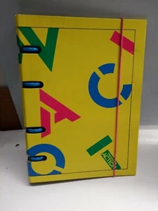 '90 TRUSSARDI ACTION - RACCOGLITORE AD ANELLI  EXCERCISE BOOK - PICCOLO - GIALLO - Picture 1 of 2